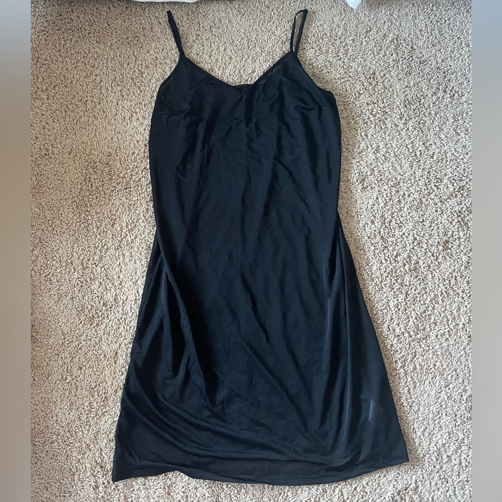 Vintage black slip dress